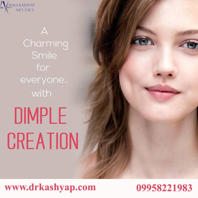 dimple creation, dimple creation cost, best dimple creation surgery, face surgery, plastic surgery, best clinic delhi, specialist plastic surgeon, dimple creation before and after